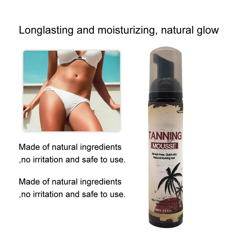 100ml Self Tanner Longlasting Moisturizing Sunless Tanning Lotion Body Cream