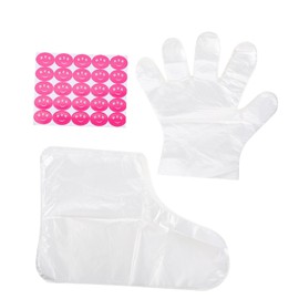 Vaguelly Mascarilla Exfoliante para Pies y Guantes de Mano Hidratantes Desechables, Diseño Portátil, PE, Pegatinas de Fijación, 200 Piezas            
