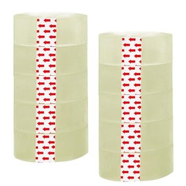 LATRAT Transparentes Klebeband, transparent, für den allgemeinen Gebrauch für Schule, Haus und Büro (15 mm x 33 m, 10 Rollen) (10, 5 mm x 10 m)