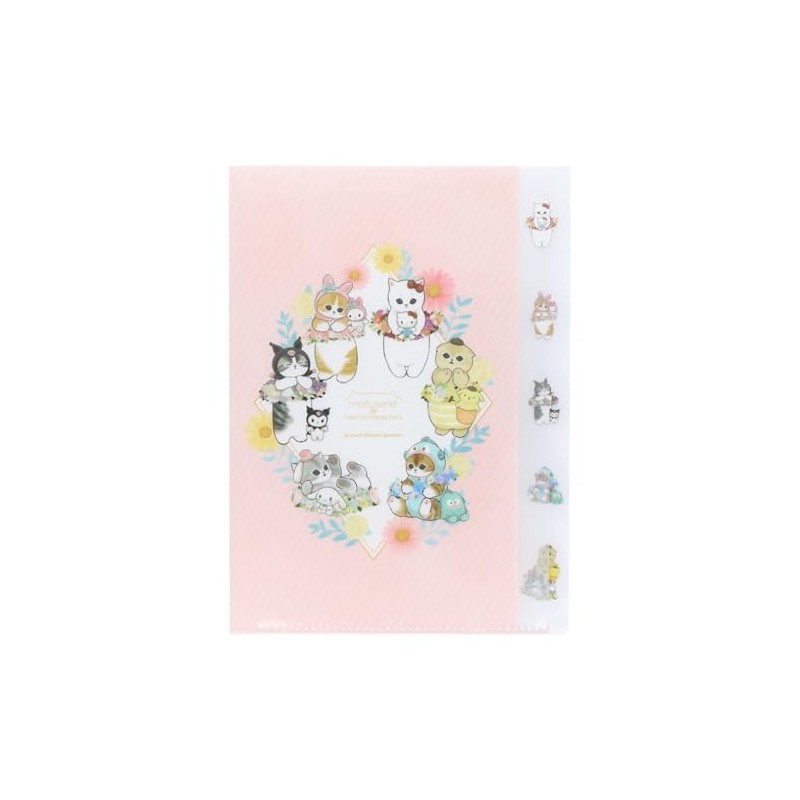 Sunstar Stationery Mofusand Clear File Die Cut Flower S2137895