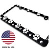 Made in USA 3D Raised Paws Custom Designed License Plate