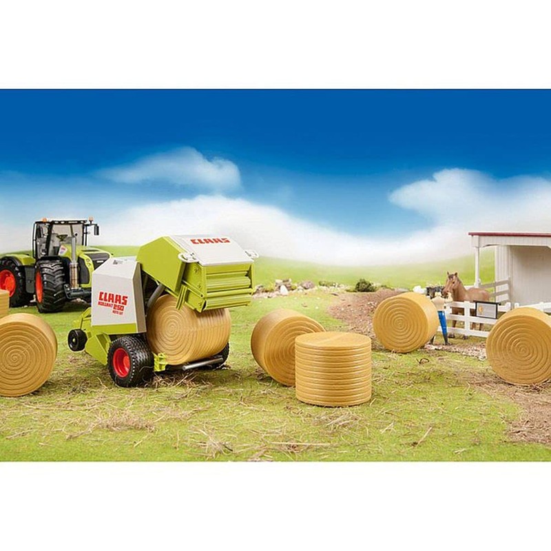 bruder 02344 Accessories 4 Round Bales Ochre Brown 1:16 Accessories