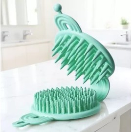 셀프 두피 스케일링 비듬 각질 피지 스크럽 샴푸 브러쉬 Self Scalp Exfoliating Dandruff Flakes Dead Skin Cell Sebum Scrub Shampoo Brush [One piece]