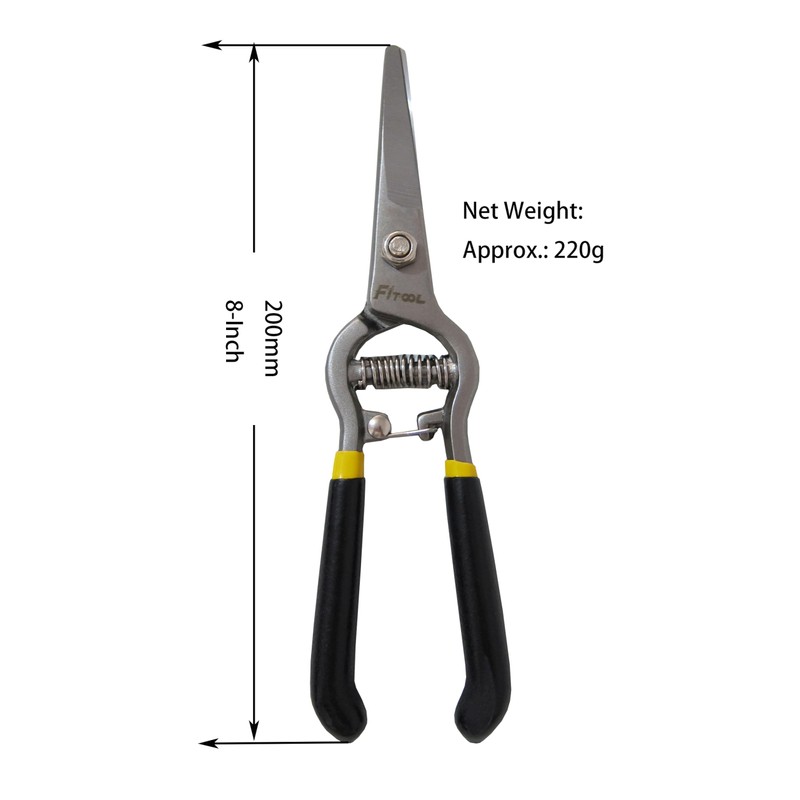 Forged Needle Nose Precision Clippers, Grape Vegetables Flowers Pruning Shear,
