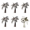 WBNYX Silver Palm Tree Cabinet Knobs - 6 Pcs Coconut