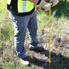 Non-Conductive Fiberglass Soil Probe - 48 Inch Length for Cable