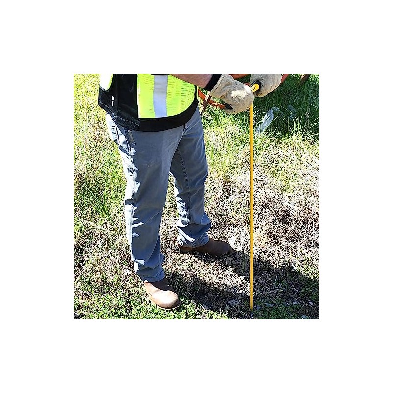 Non-Conductive Fiberglass Soil Probe - 48 Inch Length for Cable
