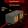 Q Power Dual 12-Inch Heavy Duty Ported Car Audio Subwoofer