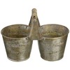 GREENHOUSE Antique Tin Pot 2366-B