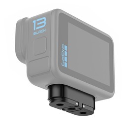 HSU Magnetic Latch Mount for GoPro Hero 13 Black, Quick Release Mount with 1/4''-20 Screw Hole Tripod Connector Port, Metal Dual-Latch Design, Go Pro Hero 13 Accessory