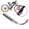 Exhaust Muffler Pipe Motorized Bicycle Engine Muffle Tailpipe Exhaust Pipe