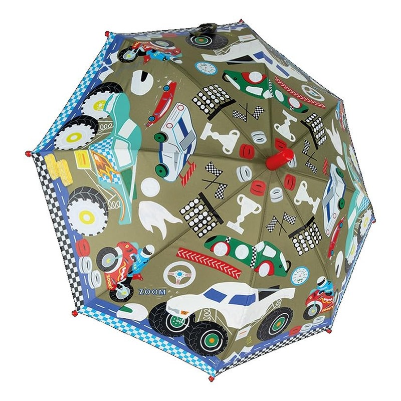 Colour Changing Childrens Umbrella - Zoom Cars