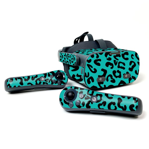 MightySkins Skin Compatible with Pico Neo 2 - Teal Leopard
