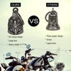 【3Pack】Motorcycle Bell w/Hanger Biker Bell Motorcycle Accessories For Good Luck