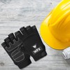 WFX Tough Fingerless Performance Gloves Protection Work Gloves, Padded Palm,