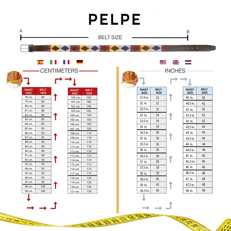 PELPE Argentine Leather Belt with Matching Cord and Leather Wristband