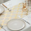 Yeahshion Gold Table Runner Metallic Vine Pattern 28cm x 5m