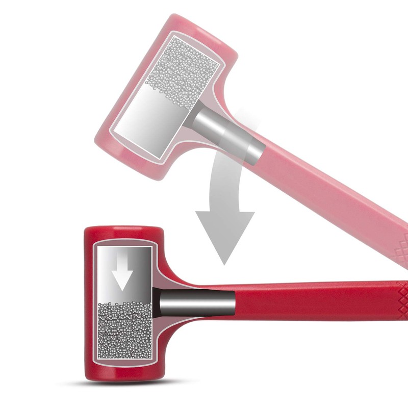 3-Piece Premium Dead Blow Hammer and Unicast Mallet Set -