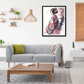 MAXBYE DIY 5D Diamond Art Painting Kits, Woman with Tree Full Drill Embroidery Kits for Adults, Painting by Numbers Crystal Rhinestone Painting Pictures for Home Wall Decor12x16inch