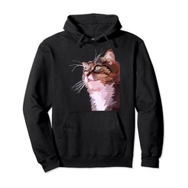 cate meow cute pet funny chat Pullover Hoodie