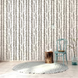 Birch Tree Wall Stencil for Painting