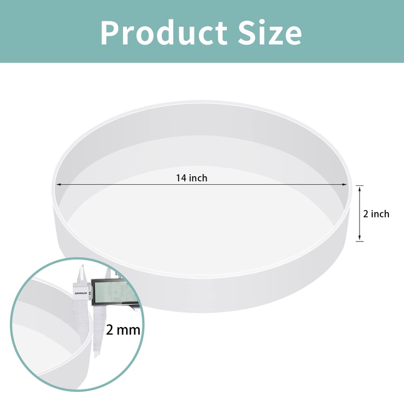 Extra Large Resin Table Mold 14 Inch Round Silicone Epoxy