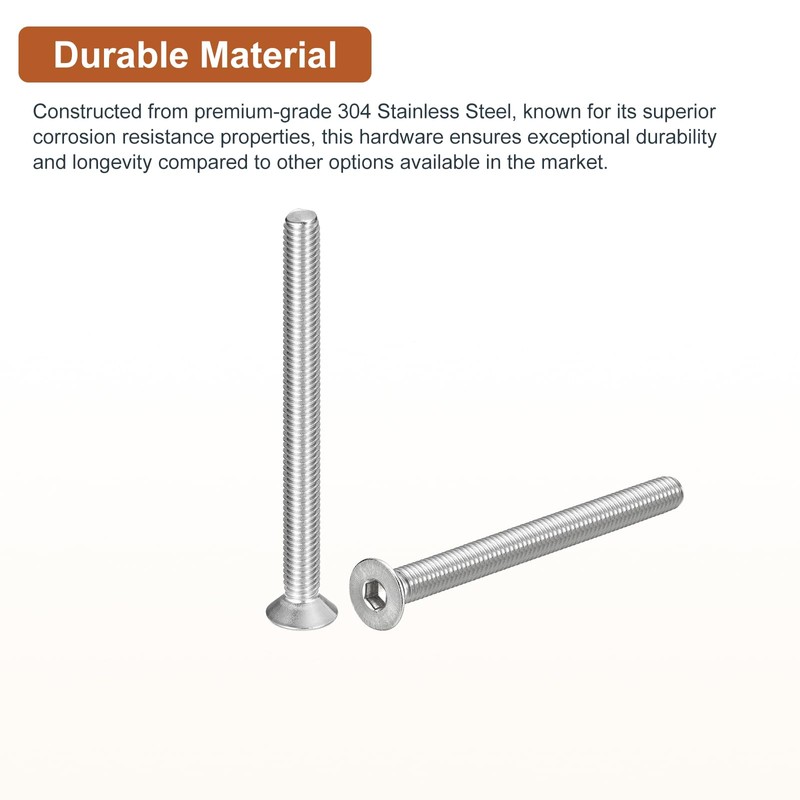 DTGN 5 Pack M6-1 x 80mm Head Socket Cap Bolts