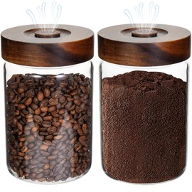 Glass Spice Jars Seasoning Containers Small Glass Jars with Lids Airtight Food Storage Canister for Kitchen Pantry Sugar Tea Coffee Bean Nuts Cookies Herbs Salt (30oz(900ml)*2 pack)