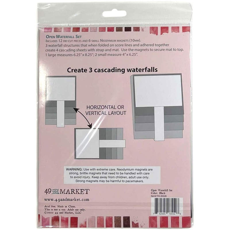 49 AND MARKET Black Open WATEFALL Set