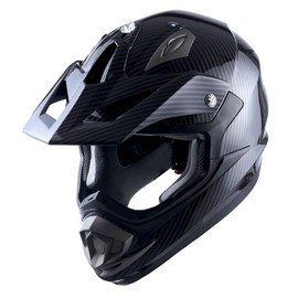 1Storm Adult Motocross Helmet Off Road MX BMX ATV Dirt Bike Mechanic HGXP14B Carbon Fiber Black