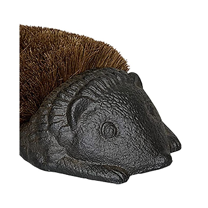 Esschert Design Cast Iron Small Hedgehog Boot Brushes, Pack of
