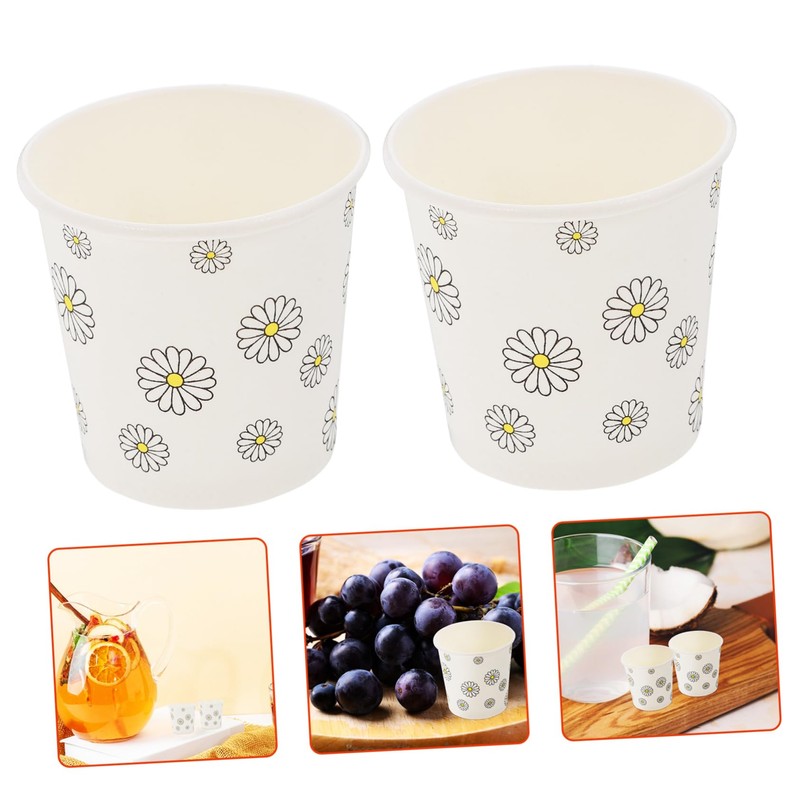 Ciieeo 100pcs Paper Snack Cups Small Cups for Home Bathroom