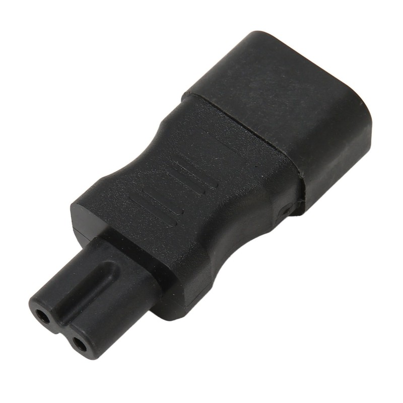 4Pcs IEC320 C14 to IEC320 C7 Power Adapter Universal Black