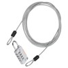 TOP-VIGOR Security Steel Cable with 4 Digit Combination Lock, 6.5Ft