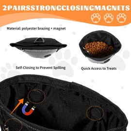 YUXIANLB Leckerli Tasche für Hunde Trainings Clicker mit Magnetverschluss Trainingstasche mit Verstellbarem Gürtel und Gürtelclip für die Taille für Spaziergänge mit Haustieren Outdoor Aktivitäten