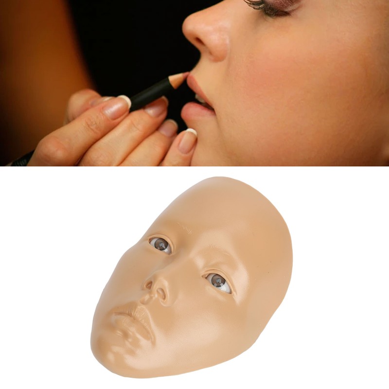 Silicone Makeup Practice Full Face Board with 20ml Cleansing Oil