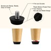 sourcingmap M6 x 10 x 20mm Furniture Glide Leveling Feet