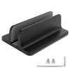 Aluminum Alloy Laptop Stand Vertical Adjustable Notebook Computer Storage HolderBlack