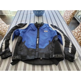 V-CAN Mens Mesh Armored Reflective Waterproof Motorcycle Jacket