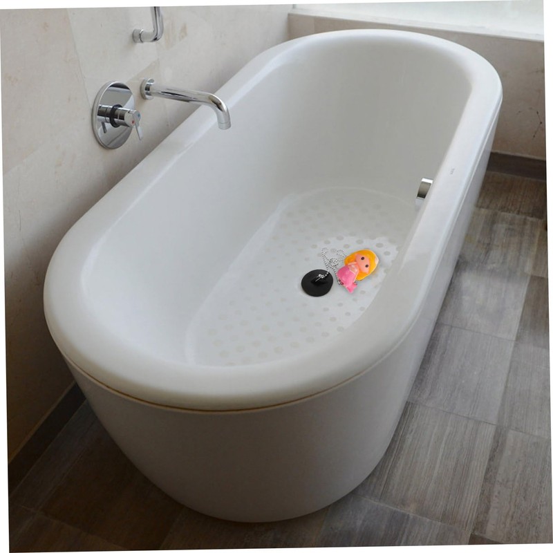TEHAUX Mermaid Rubber Bathtub Stopper Plug Durable Drain Stopper for