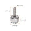 sourcing map 4pcs Vernier Calipers Locking Screws M2.5x7.5mm Round Flat