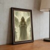 24x36 Wood Grain and Gold Frame Love All for Wedding