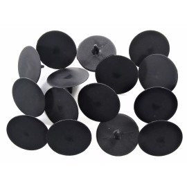 SFS Ford Hood Insulation Pad Retainer Clips- Fits 1/4" Hole- 1-3/4" Dia- 15pcs- #098