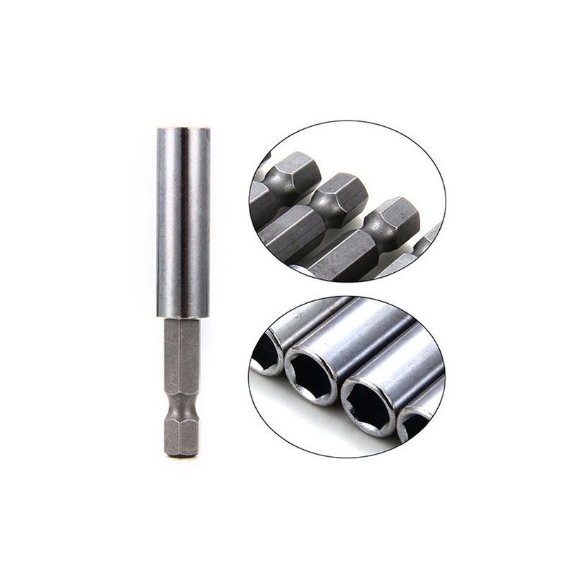 Magnetic bit holder,Delaman 10Pcs Magnetic Screwdriver Extension Socket Drill Bit