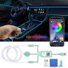 USB_Car LED Ambient Dashboard Lights RGB Interior App Remote Control