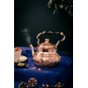 DEMMEX Handmade Engraved 1mm Thick Solid Uncoated Copper Tea Pot