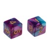 Blesiya 10pcs Six Sided D6 Polyhedral Dice with Double Colors