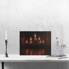 Northlight Flickering Candles in A Fireplace Canvas Wall Art, Orange