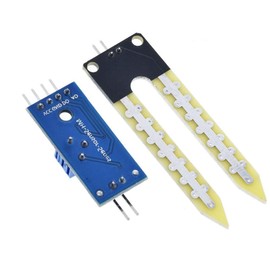 5pcs Soil Moisture Sensor Hygrometer Humidity Detection Module Kit - Comparator Board, F2F Jumper Cable, 3.3V/5V, Watering System Compatible with