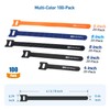 Cable Matters 100-Pack Hook-and-Loop Reusable Cable Ties (10+15+20cm), Wire Ties